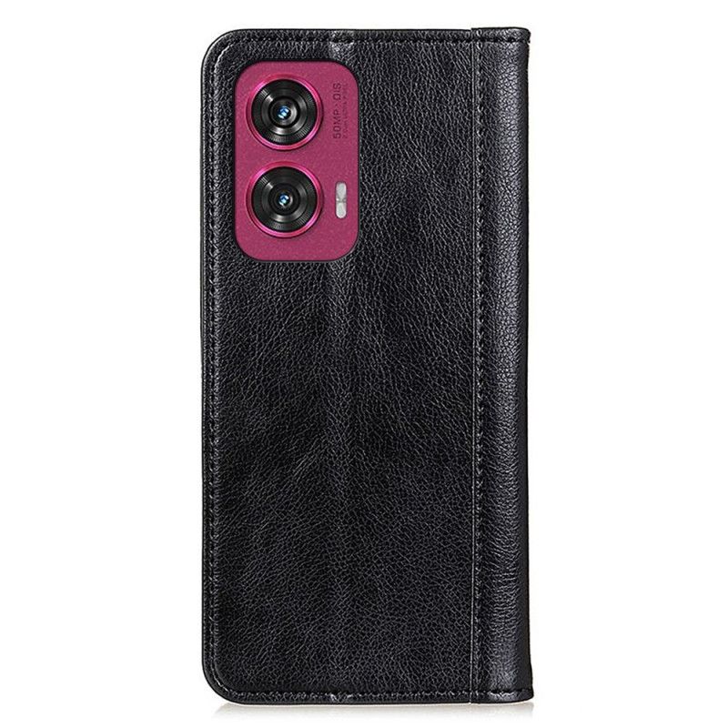 Flipové Puzdro Motorola Edge 50 Fusion Štiepaná Koža