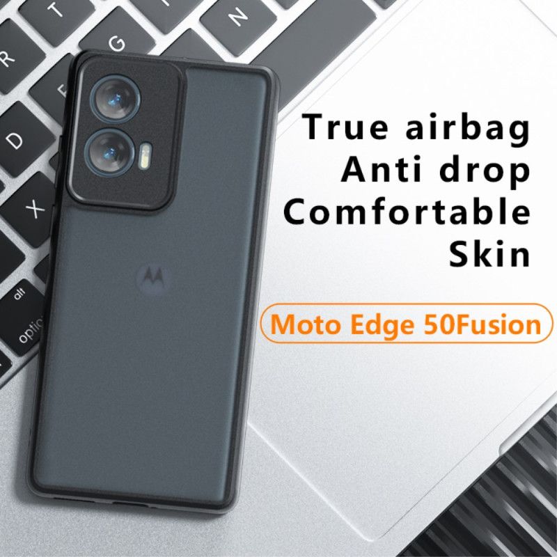 Kryt Na Motorola Edge 50 Fusion Čierna Priehľadná