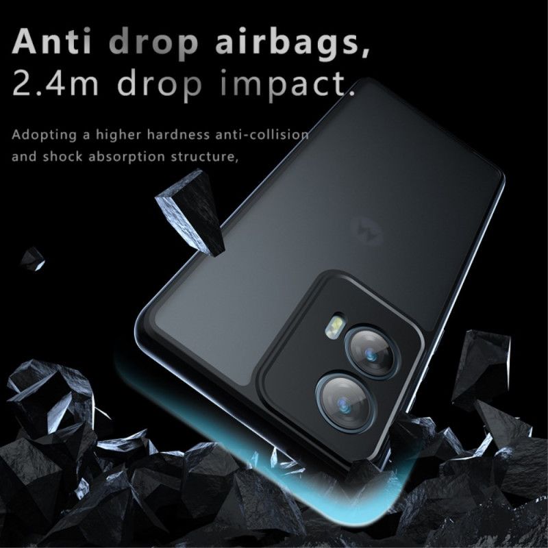 Kryt Na Motorola Edge 50 Fusion Čierna Priehľadná