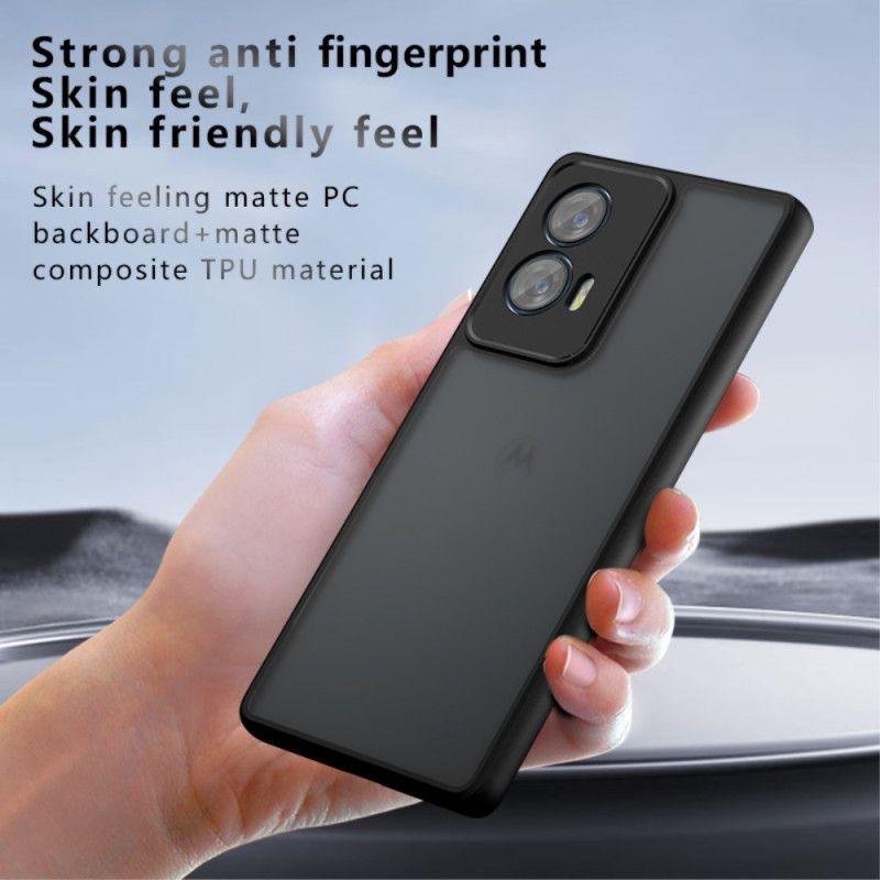 Kryt Na Motorola Edge 50 Fusion Čierna Priehľadná
