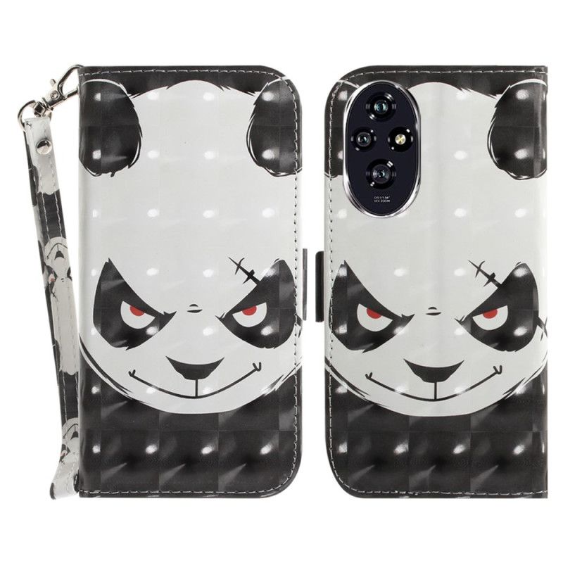 Puzdro Honor 200 Nahnevaná Panda S Popruhom