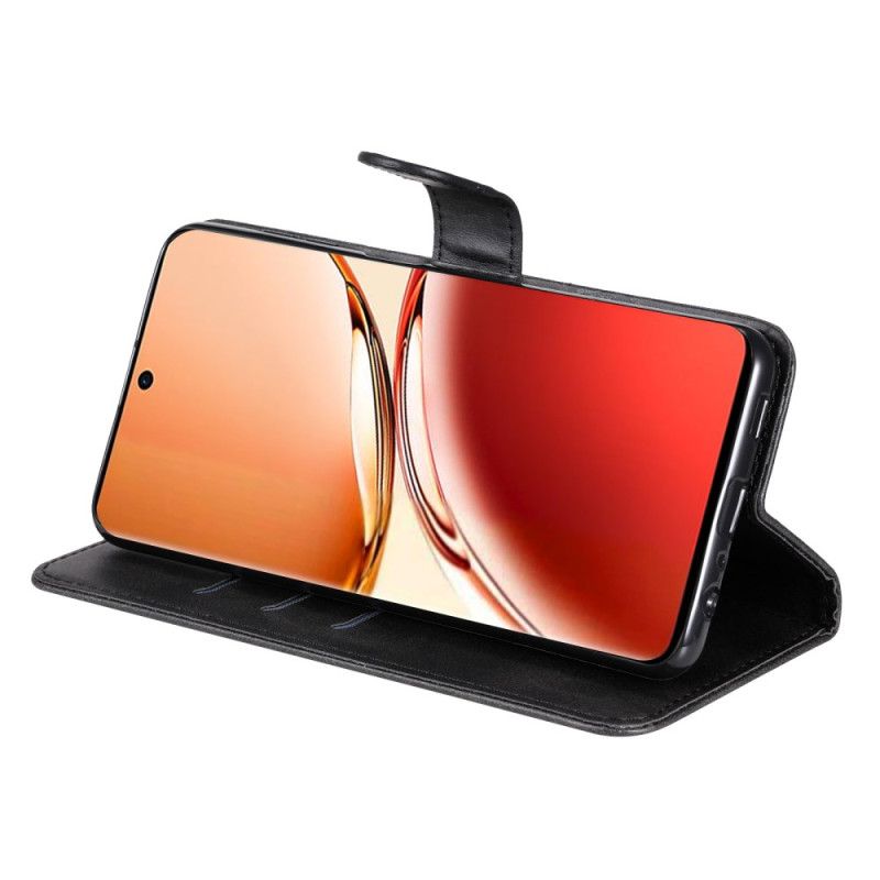 Kožené Puzdro Oppo Reno 12f 5g Kryt Na Mobil Peňaženka Na Zips