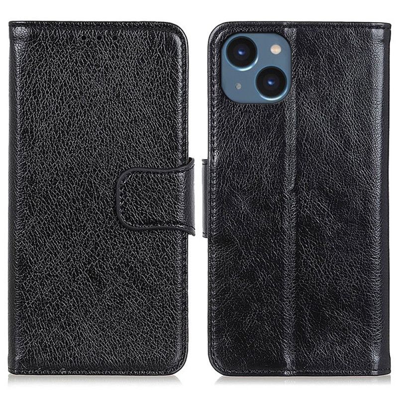 Kožené Puzdro iPhone 15 Plus Delená Koža Nappa