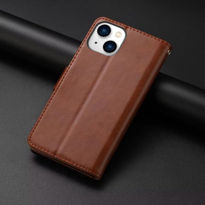 Peňaženkový Kryt iPhone 15 Plus Triezva Umelá Koža