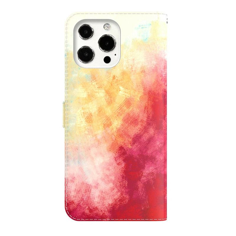 Flipové Puzdro iPhone 13 Pro Max Akvarel