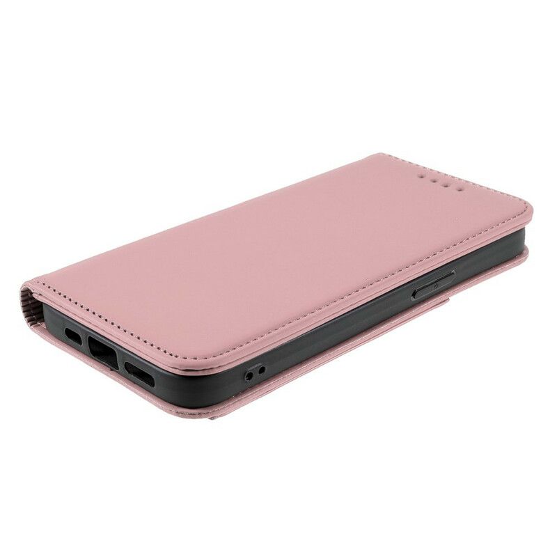 Flipové Puzdro iPhone 13 Pro Max Kožené Puzdro Stojan Na Karty