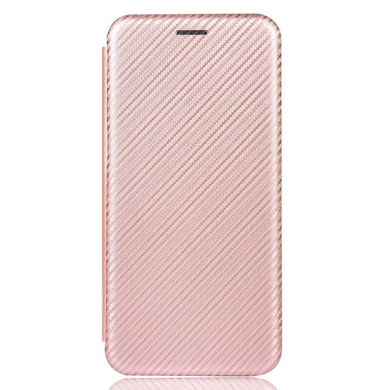Flipové Puzdro iPhone 13 Pro Max Kožené Puzdro Uhlíkové Vlákno