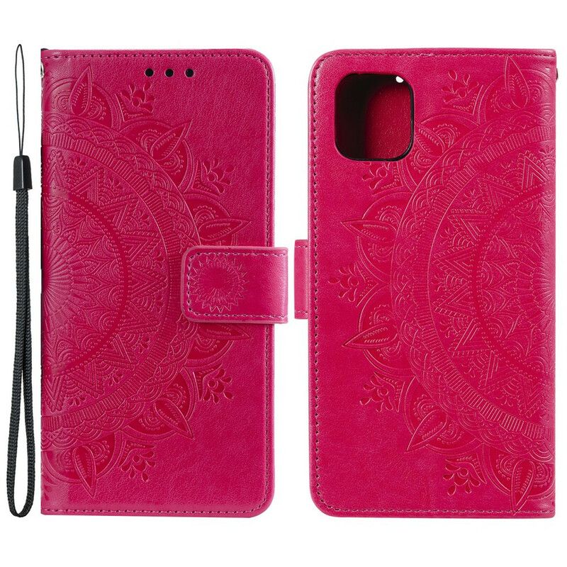 Flipové Puzdro iPhone 13 Pro Max Slnečná Mandala