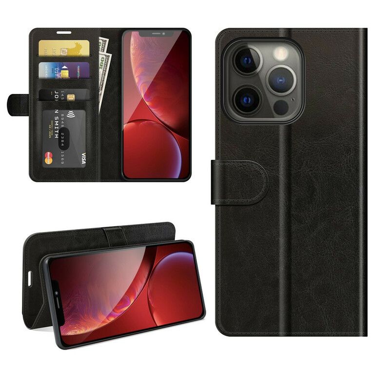 Kožené Puzdro iPhone 13 Pro Max Ultra Umelá Koža