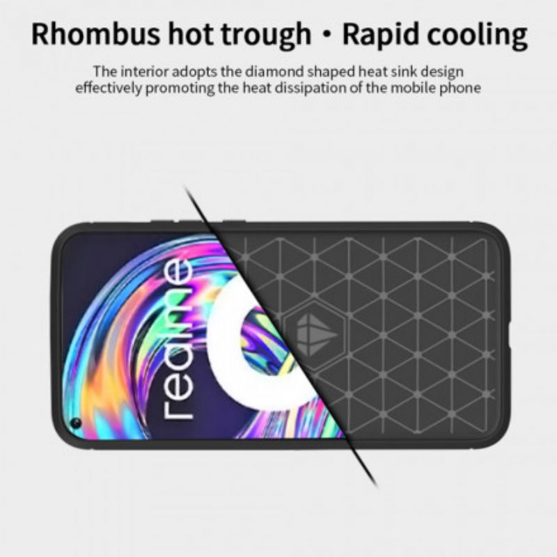 Kryt Realme 8 / 8 Pro Mofi Brúsené Uhlíkové Vlákno