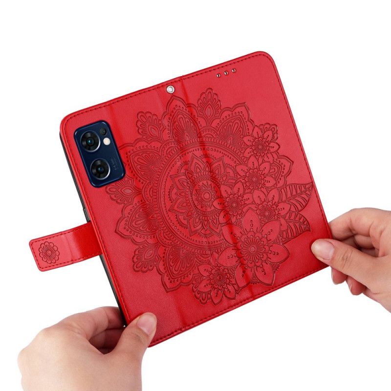 Flipové Puzdro Oppo Find X5 Lite Mandala So Šnúrkou