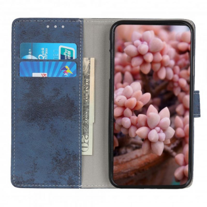 Flipové Puzdro Xiaomi Redmi Note 10 / 10S Vintage Kožený Efekt