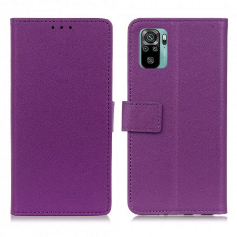 Kožené Puzdro Xiaomi Redmi Note 10 / 10S Klasická Umelá Koža