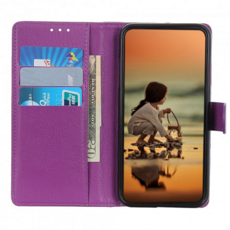 Kožené Puzdro Xiaomi Redmi Note 10 / 10S Prémiový Efekt Kože Litchi