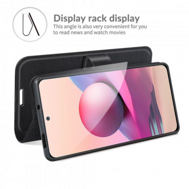 Kožené Puzdro Xiaomi Redmi Note 10 / 10S Štýlová Kožená Magnetická Spona