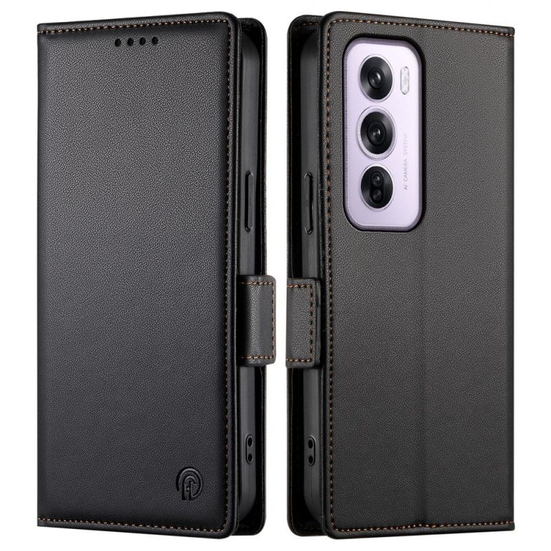 Kožené Puzdro Oppo Reno 12 Pro 5g Klasický Kožený Efekt