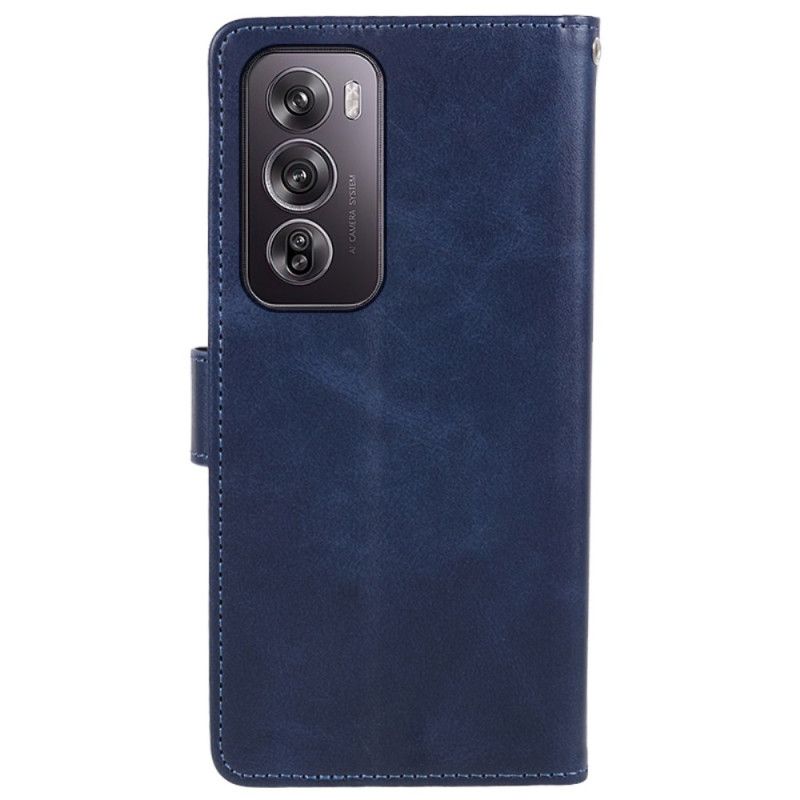 Puzdro Na Oppo Reno 12 Pro 5g Kožený Efekt