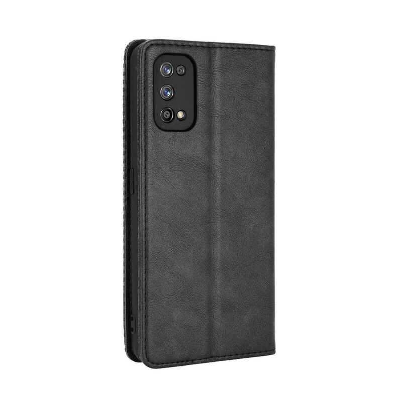 Flipové Puzdro Realme 7 Pro Kožené Puzdro Štylizovaný Efekt Vintage Kože