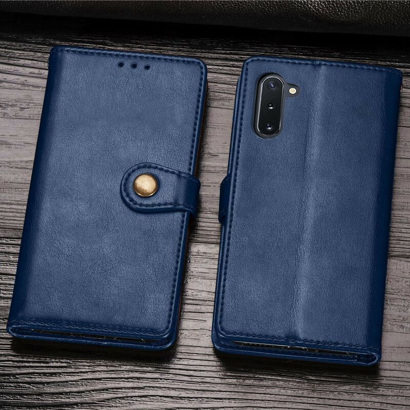 Kožené Puzdro Samsung Galaxy Note 10 Elegantný Remienok Z Umelej Kože