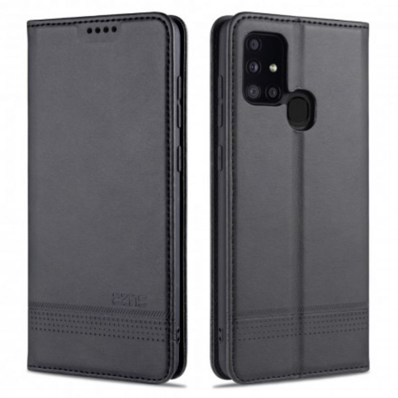 Flipové Puzdro Samsung Galaxy M31 Kožené Puzdro Kožený Štýl Azns