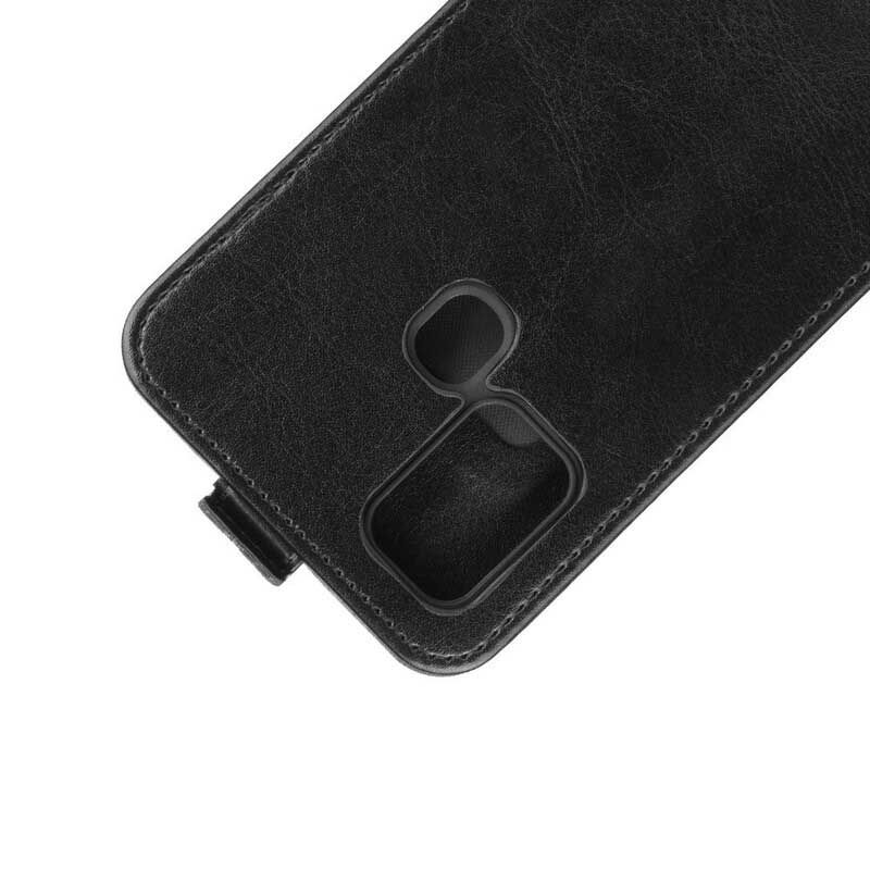 Kožené Puzdro Samsung Galaxy M31 Flipové Puzdro Skladací Kožený Efekt