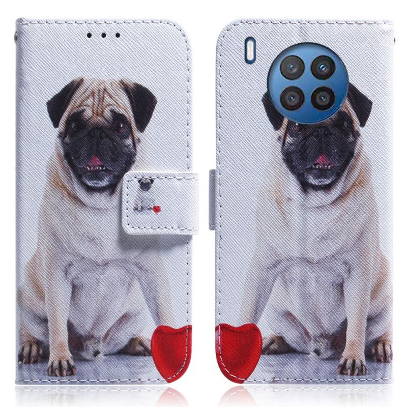 Kožené Puzdro Huawei Nova 8i Mops Pes