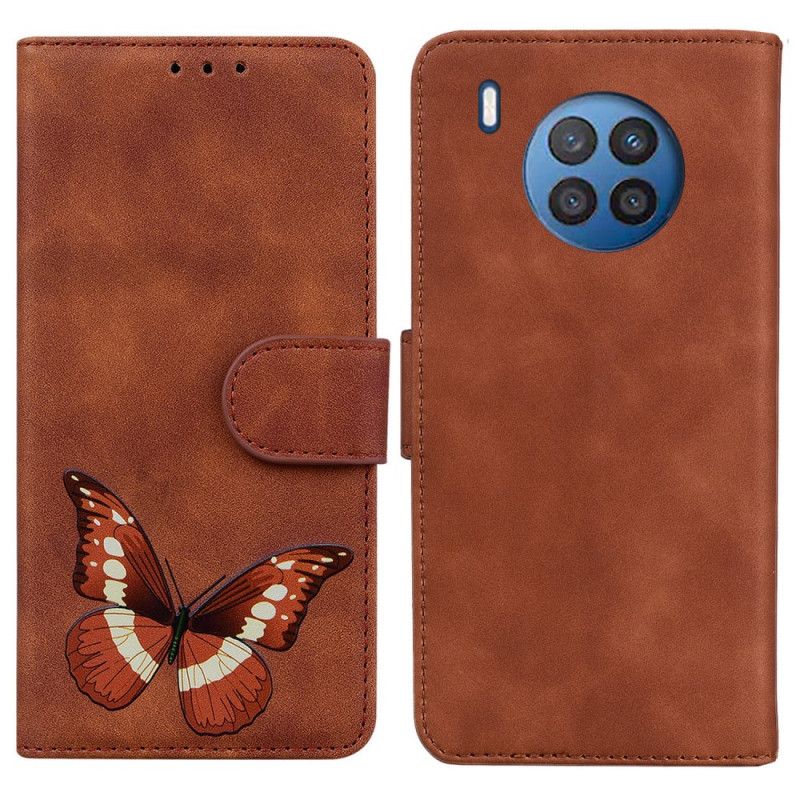 Kožené Puzdro Huawei Nova 8i Skin-touch Butterfly