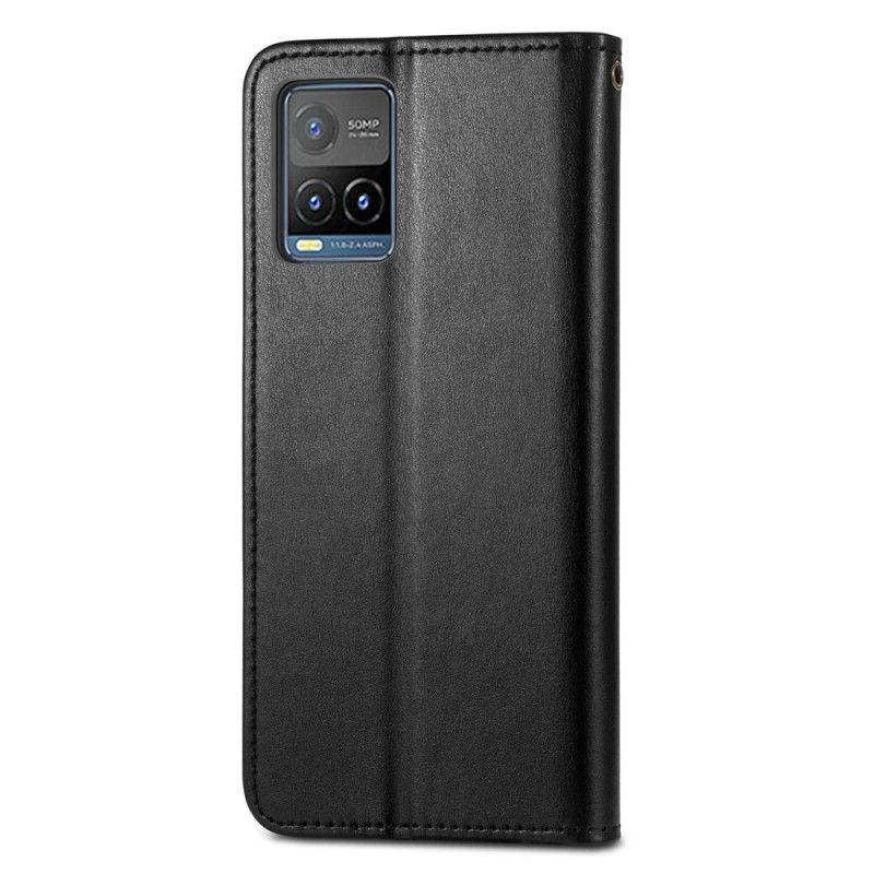 Flipové Puzdro Vivo Y21s Nitová Spona A Popruh