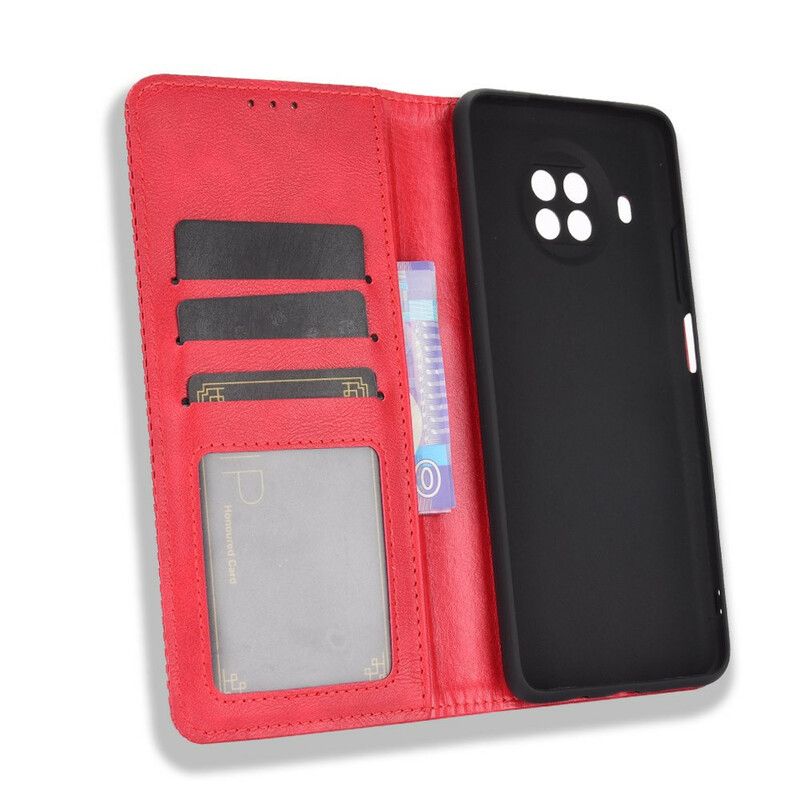Flipové Puzdro Xiaomi Redmi Note 9 Pro 5G Kožené Puzdro Vintage Efekt