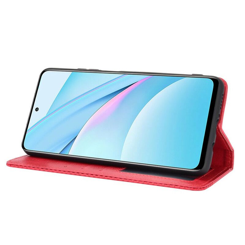 Flipové Puzdro Xiaomi Redmi Note 9 Pro 5G Kožené Puzdro Vintage Efekt