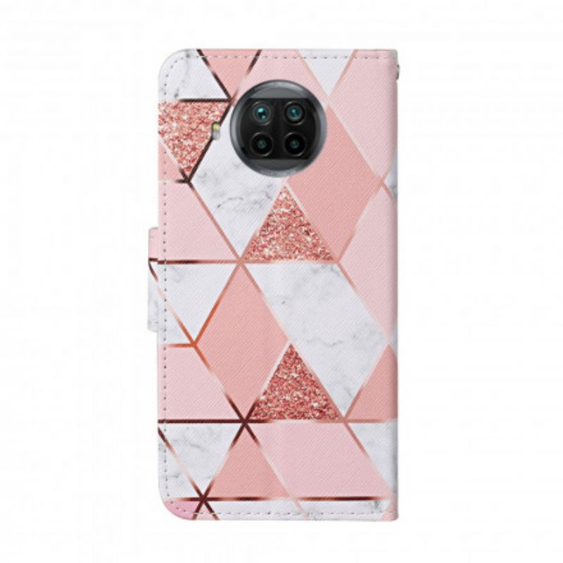 Kožené Puzdro Xiaomi Redmi Note 9 Pro 5G Mramor A Flitre S Remienkom