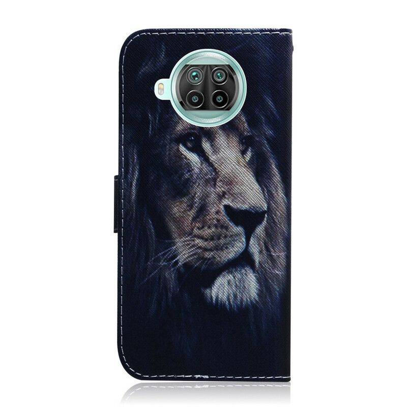 Kožené Puzdro Xiaomi Redmi Note 9 Pro 5G Snívajúci-lev