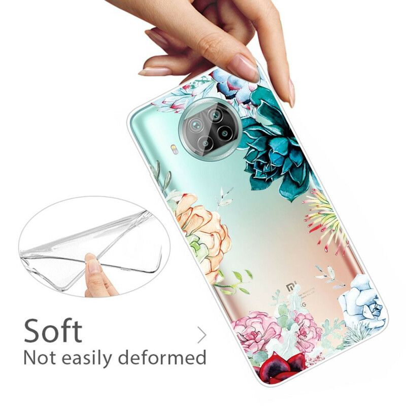 Kryt Xiaomi Redmi Note 9 Pro 5G Akvarelové Kvety