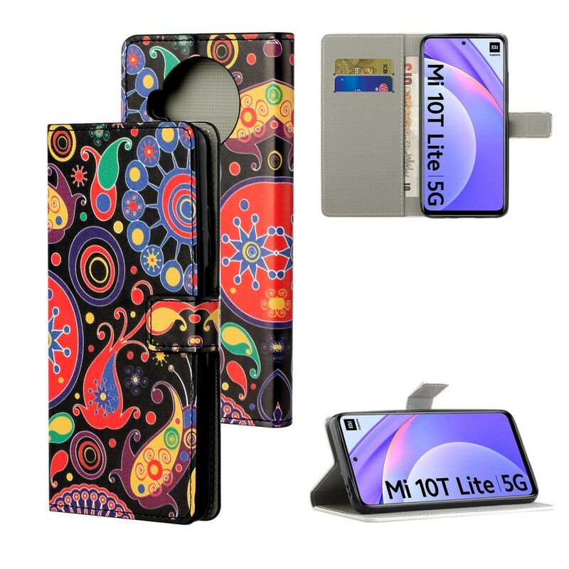 Peňaženkový Kryt Xiaomi Redmi Note 9 Pro 5G Galaxy Dizajn