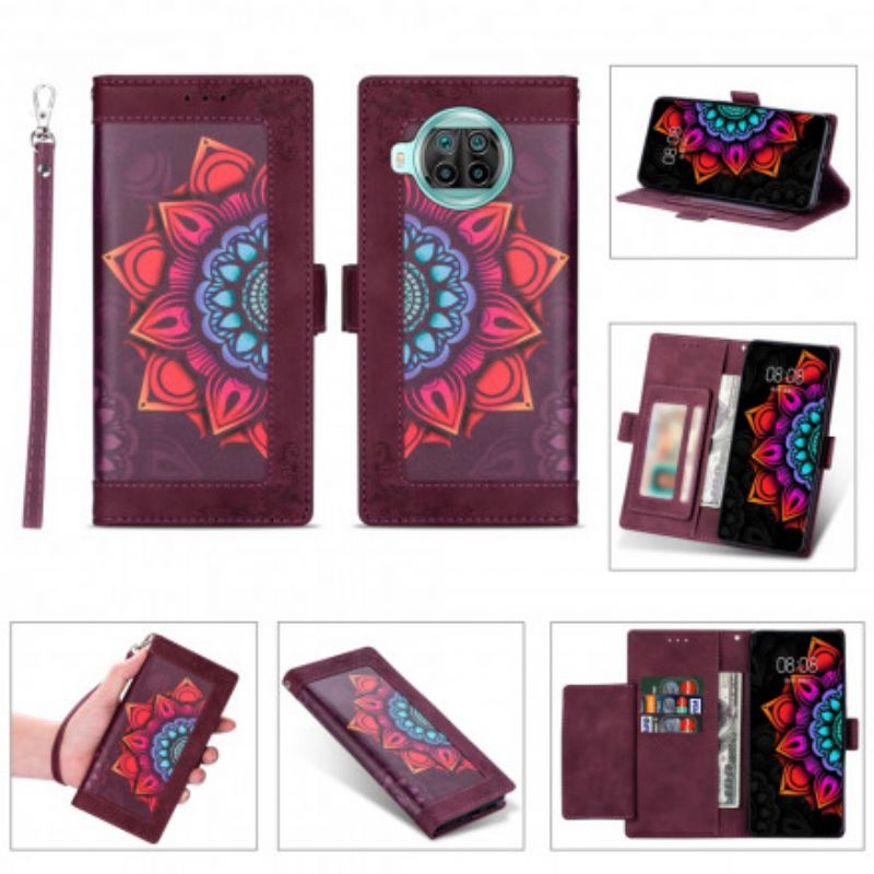 Peňaženkový Kryt Xiaomi Redmi Note 9 Pro 5G Strappy Mandala