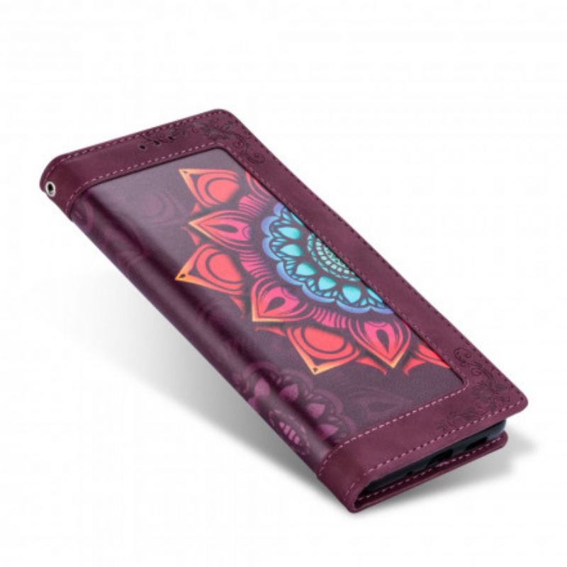 Peňaženkový Kryt Xiaomi Redmi Note 9 Pro 5G Strappy Mandala
