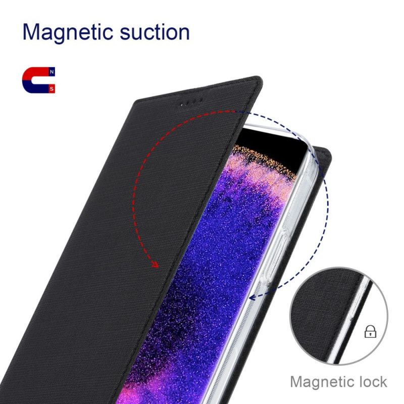 Flipové Puzdro Oppo Find X5 Kožené Puzdro Textúra Látky Vili