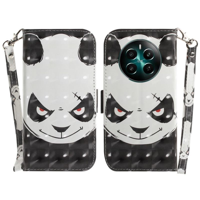 Puzdro Na Realme 12 Plus 5g Nahnevaná Panda S Popruhom