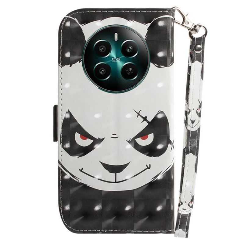 Puzdro Na Realme 12 Plus 5g Nahnevaná Panda S Popruhom