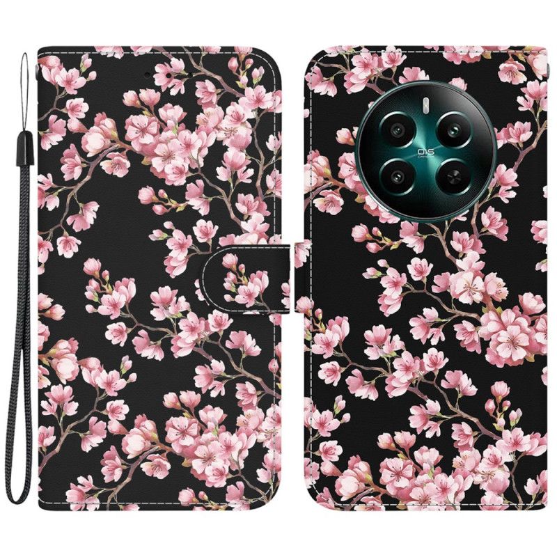 Puzdro Realme 12 Plus 5g Slivkové Kvety