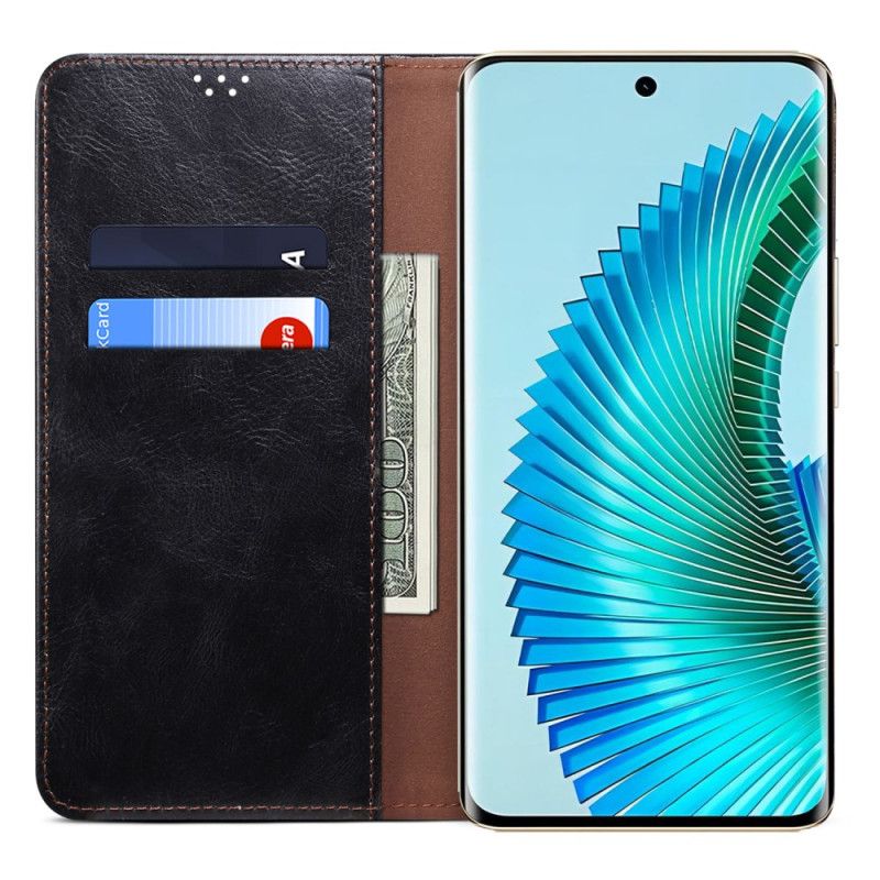 Kožené Puzdro Honor X9b / Magic 6 Lite Voskovaná Imitácia Kože