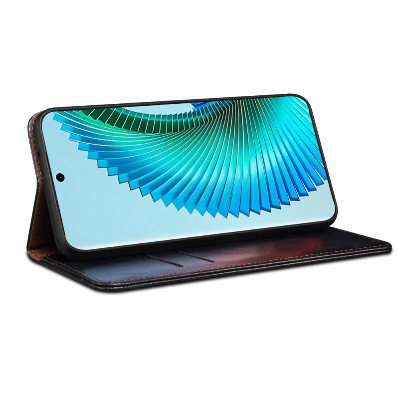 Kožené Puzdro Honor X9b / Magic 6 Lite Voskovaná Imitácia Kože