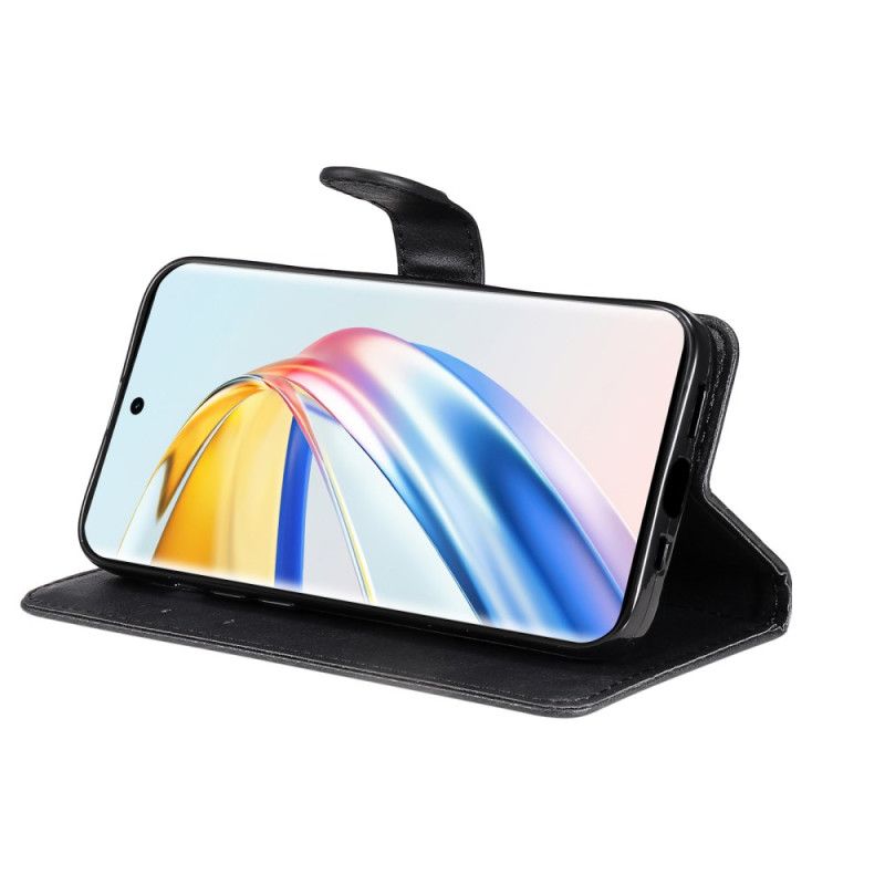 Puzdro Honor X9b / Magic 6 Lite Efekt Hladkej Kože S Remienkom