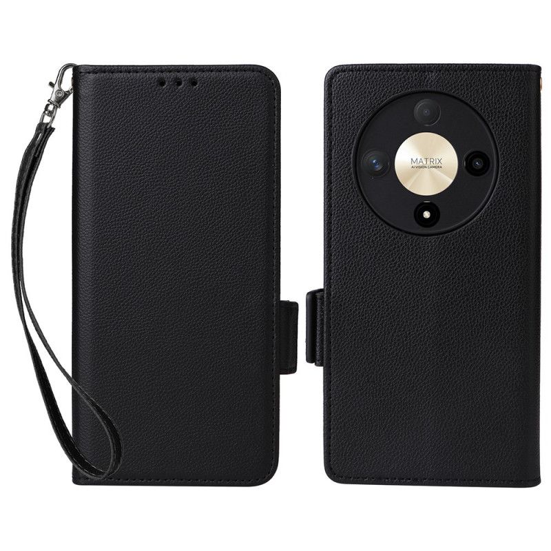 Puzdro Honor X9b / Magic 6 Lite Imitácia Kože S Remienkom