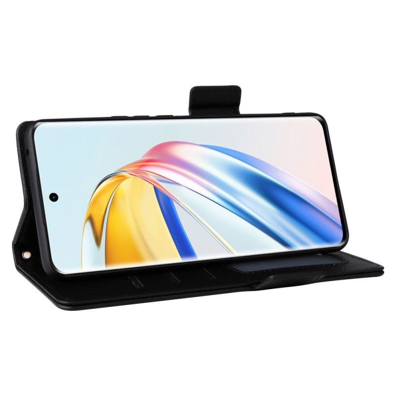 Puzdro Honor X9b / Magic 6 Lite Imitácia Kože S Remienkom