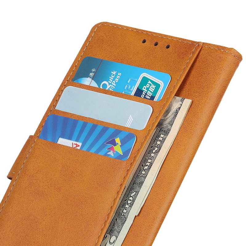 Kožené Puzdro Moto E40 / E30 / E20 Efekt Retro Matnej Kože