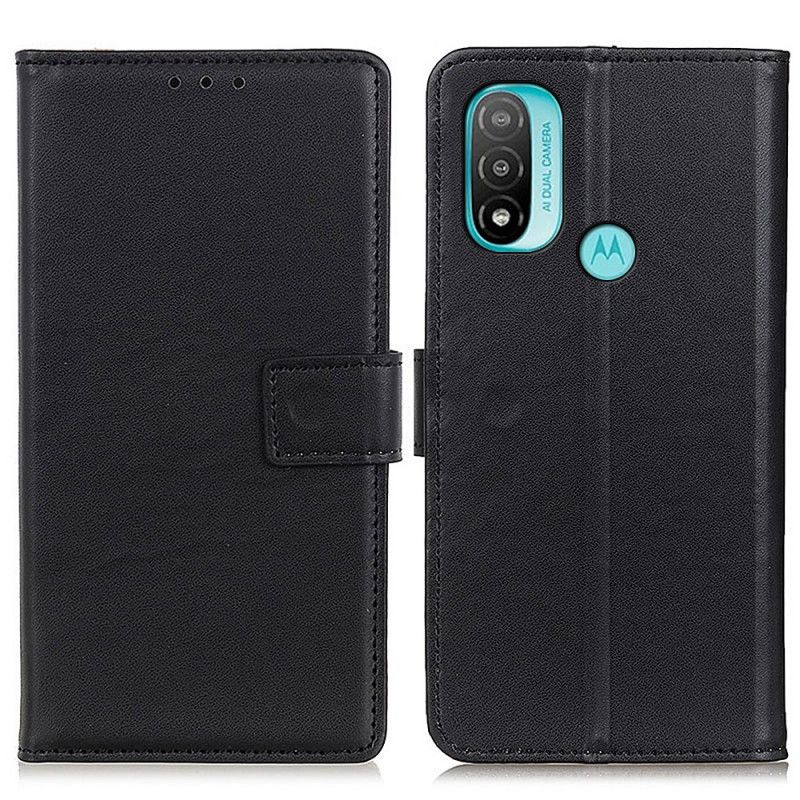 Kožené Puzdro Moto E40 / E30 / E20 Obyčajná Umelá Koža