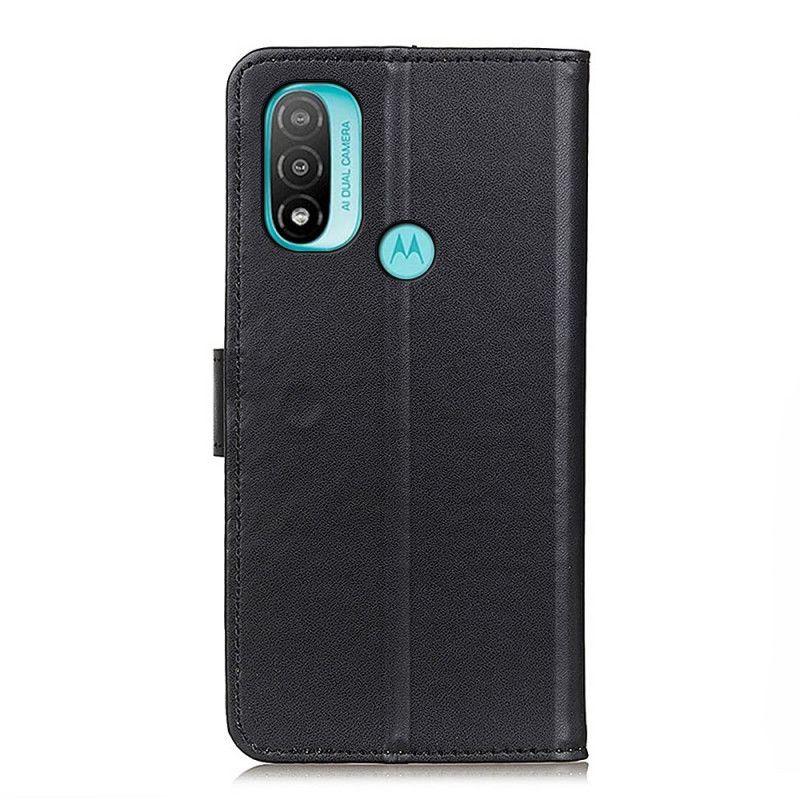 Kožené Puzdro Moto E40 / E30 / E20 Obyčajná Umelá Koža