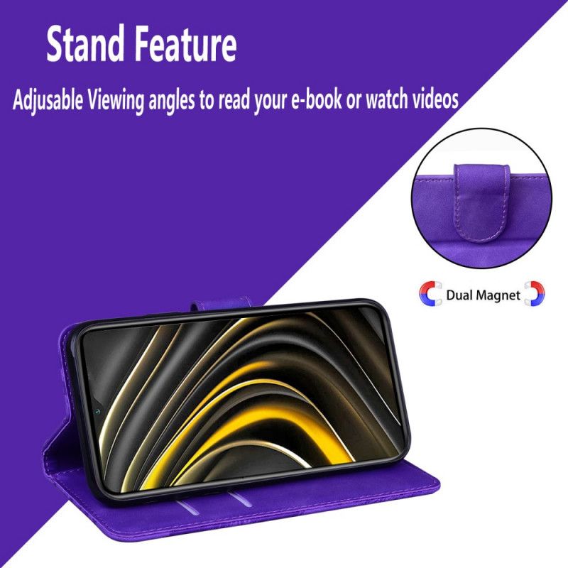 Kožené Puzdro Moto E40 / E30 / E20 Skin-touch Butterfly
