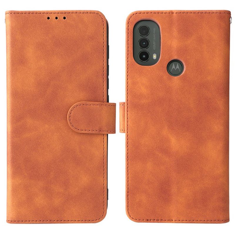 Peňaženkový Kryt Moto E40 / E30 / E20 Dotyk Pokožky